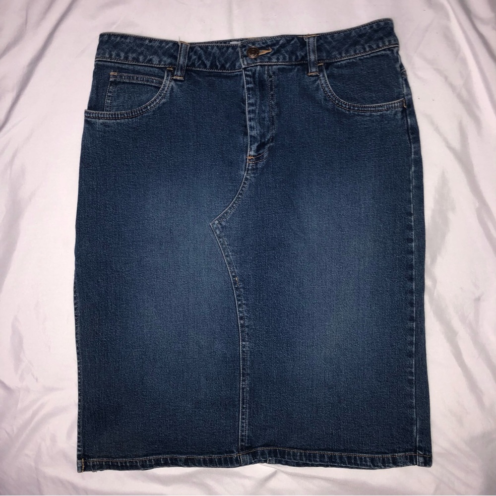 Denim Long Skirt